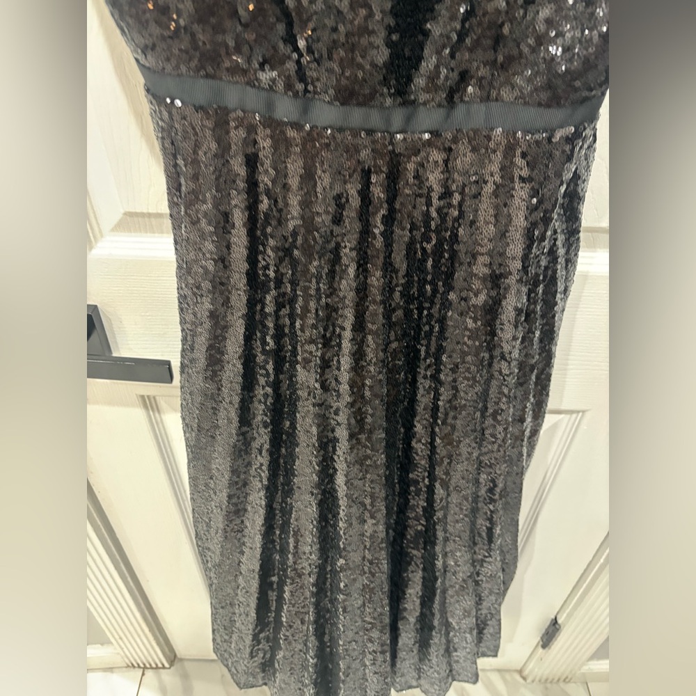 TED BAKER London, Size 2, Elegant Black Sequin Dress - Picture 6 of 9